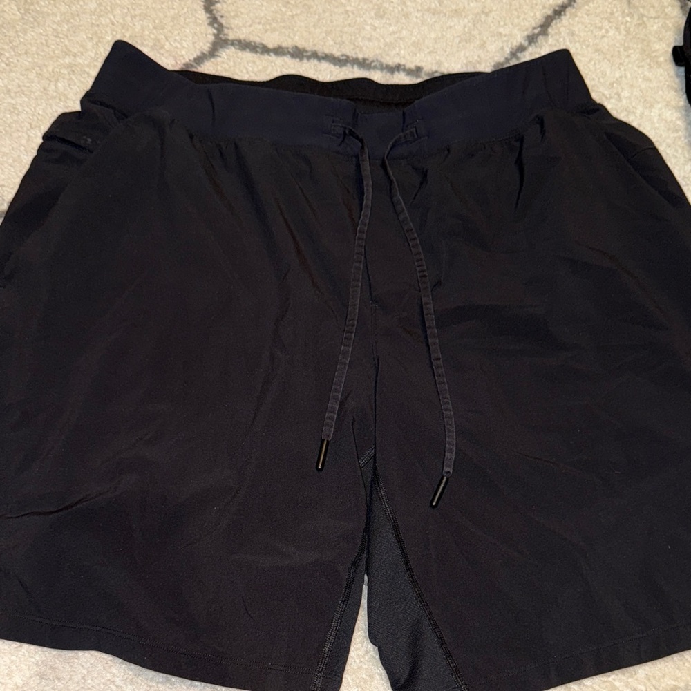 lululemon athletica Men's Black Athletic Shorts